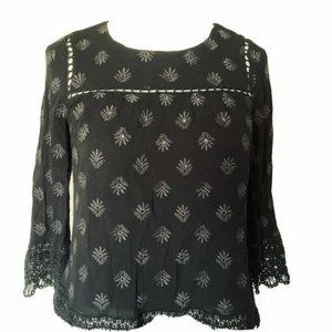 Daniel Rainn Peasant Blouse Lace S